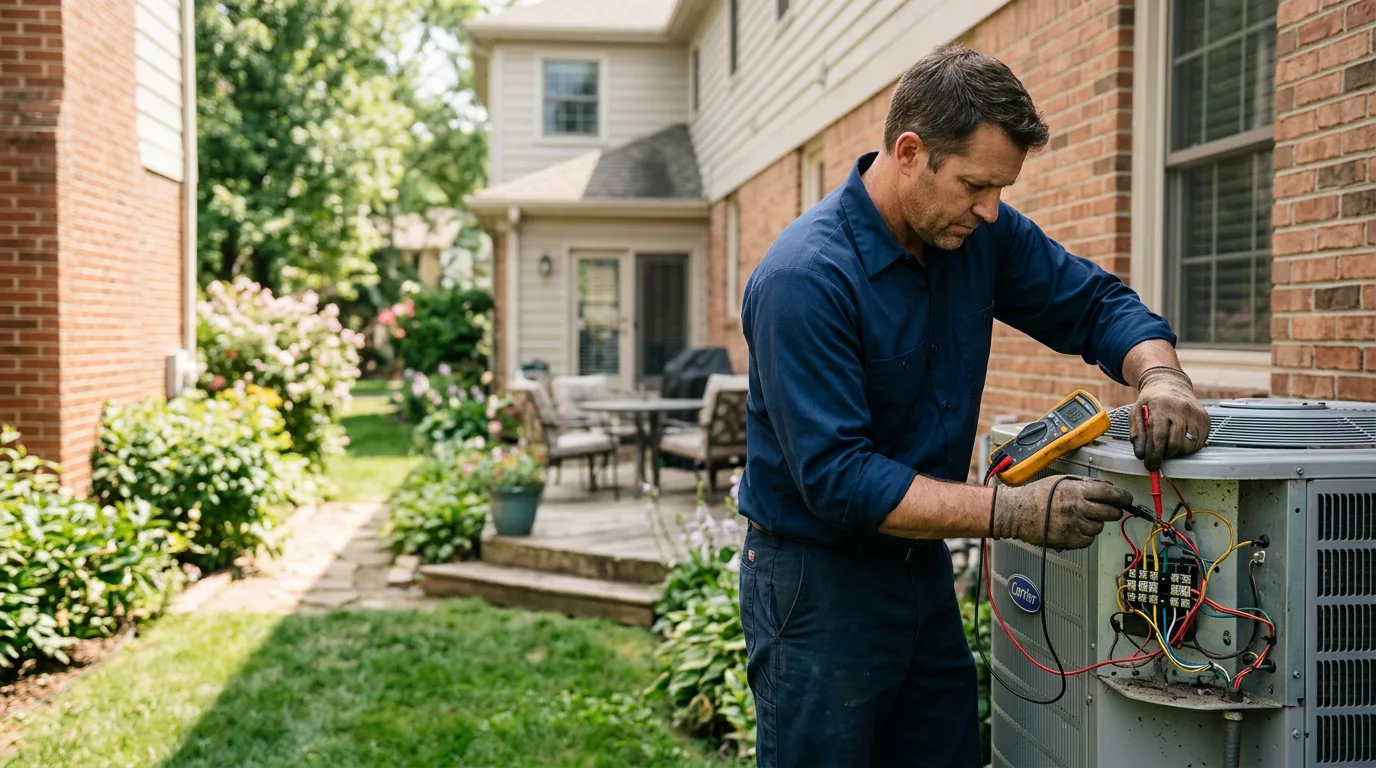 HVAC technician working near Los Alamos, CA